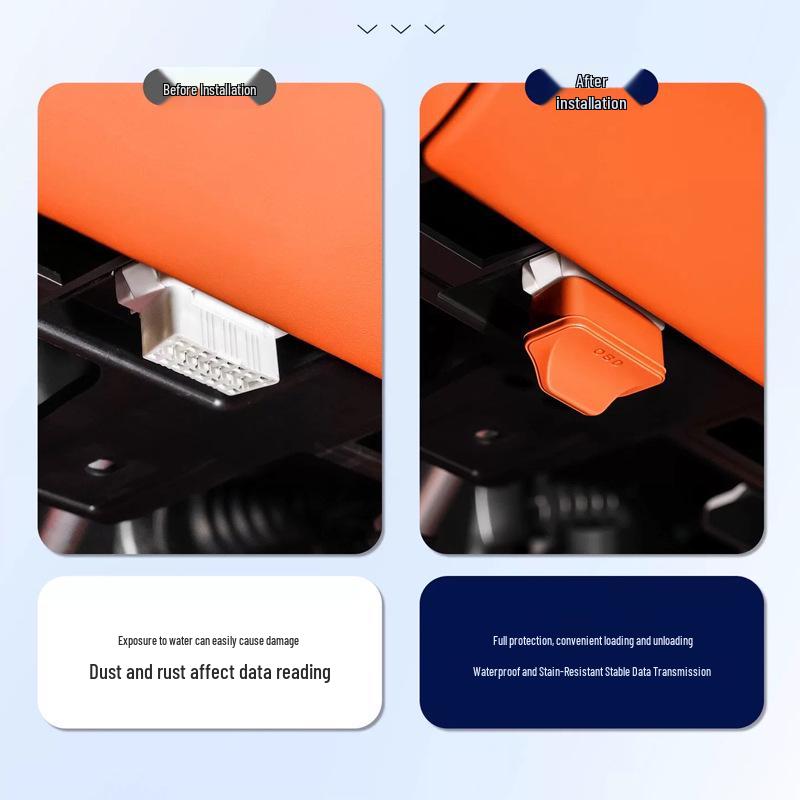 Universal Silicone Dust & Waterproof OBD Cover for Electric Vehicles