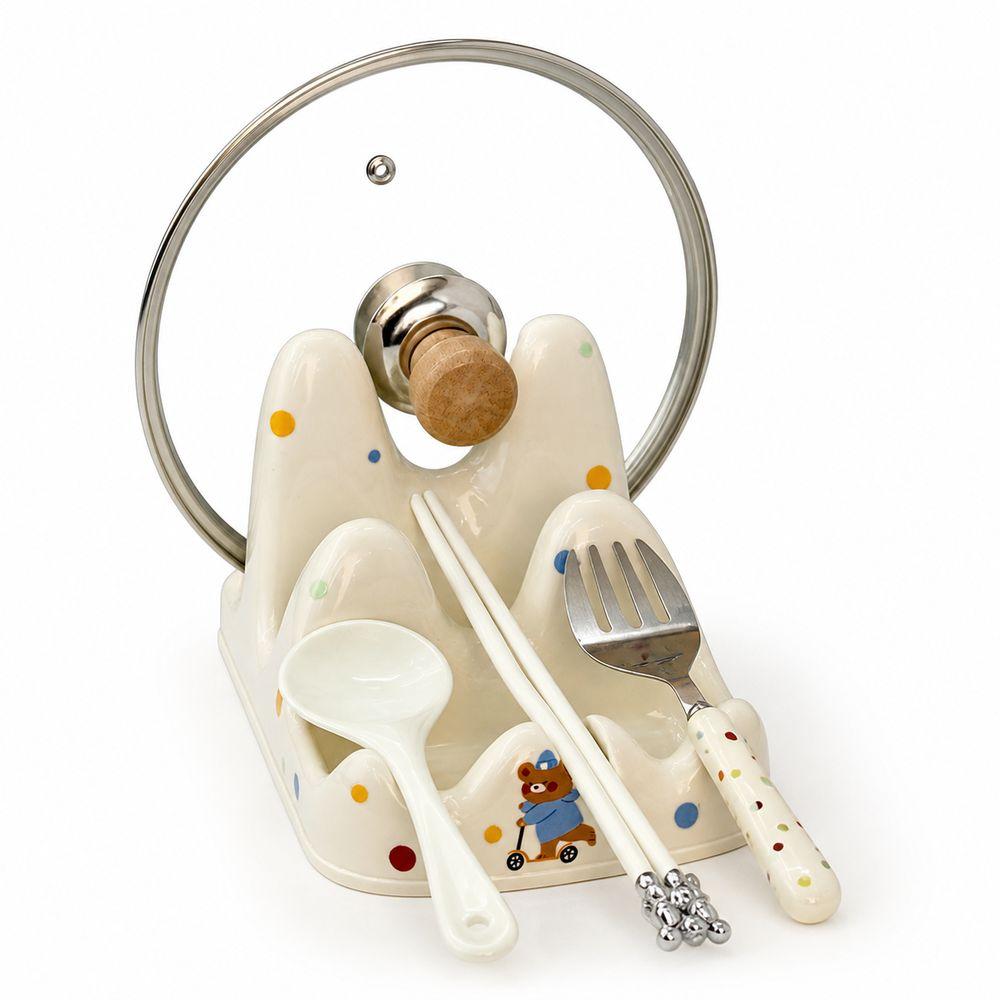 Cartoon Pot Lid Holder Multifunctional Kitchen Storage Holder  Kitchen Tools