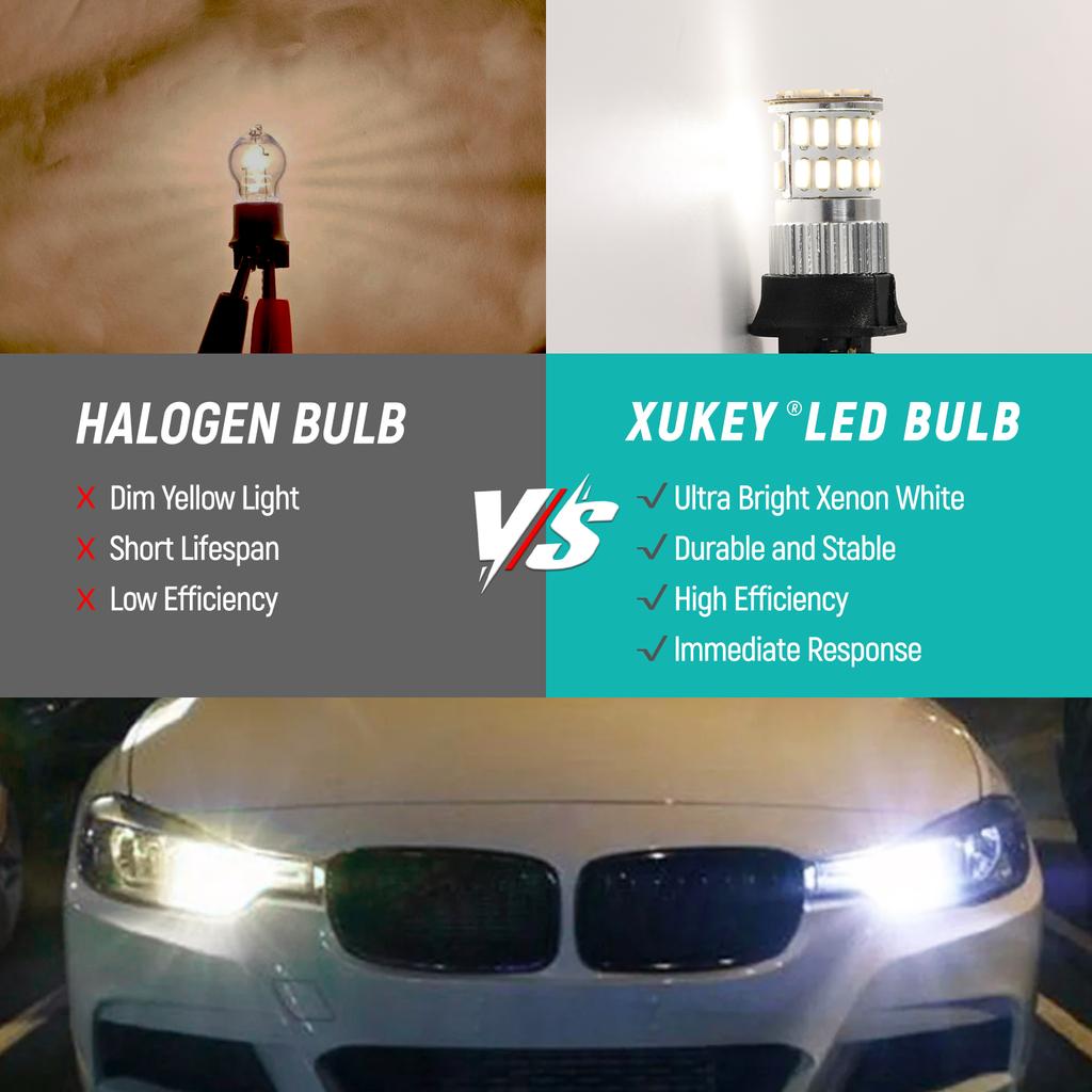 2Pcs 12V/24W PW24W LED Lamp For A4 VW CC Golf MK7 BMW F30 3 Series Skoda Yeti Daytime Running Lights DRL 6000K Xenon White