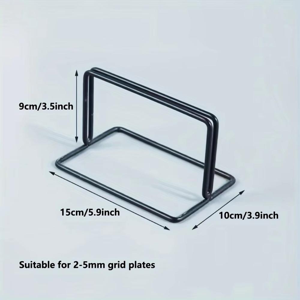 Creative Grid Display Rack Metal Art Photo Display Storage Rack with Base Desktop Stand Jewelry Booth Rack