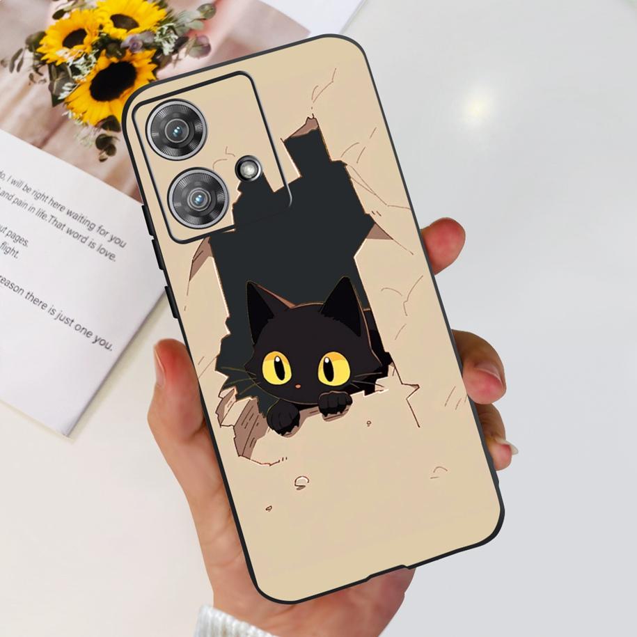 For Motorola Edge 40 Neo Case Soft Transparent Silicone Bumper Shockproof Cover For Moto Edge40 Neo Edge40Neo 5G XT2307-1 Fundas