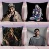 Z-Zayn M-Malik Singer Cushion Cover Plush Fabric Soft Double-Sided Printed Sofa Warm Winter Home Gift Pillow Cover