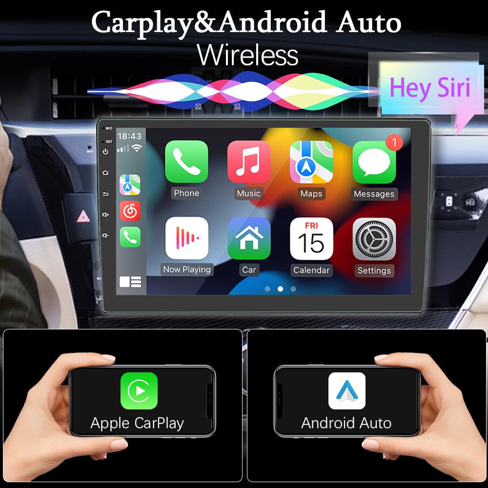 Hippcron Carplay Android Auto 2 Din Car Radio Android 11 2+32G GPS Car Audio 7"/9"/10" WIFI BT IPS Automotive Multimedia Player