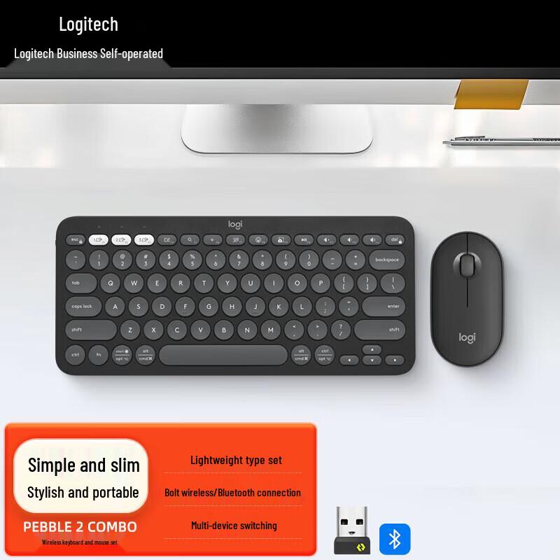 

Logitech Pebble 2 Combo Wireless Keyboard and Mouse Set