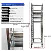 Stainless Steel 15-Tier Arched Meat Hanging Rack