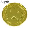 30 Stück Plastik Kleeblatt-Münzen für St. St. Patrick's Day Mit Kleeblättern, Diese Goldenen & Grünen Münzen Kommen mit Kleeblatt