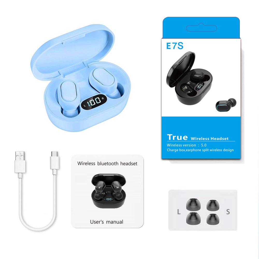 Digital Display Mini TWS Wireless Bluetooth Earbuds In-Ear Unisex Macaron Earphones Sports Waterproof
