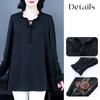 Spring Women Plus Size Blouse Loose Long Sleeve Embroidered Blouse