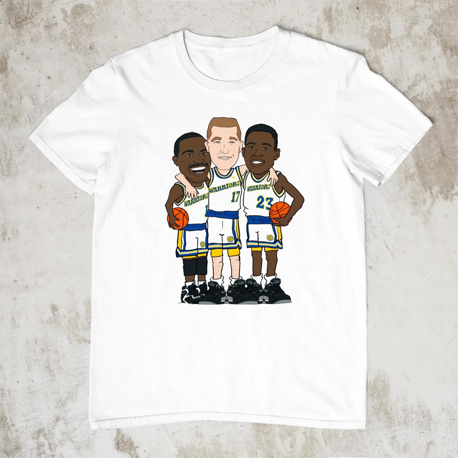 Run TMC Caricature Men White Unisex Tee Sizes L
