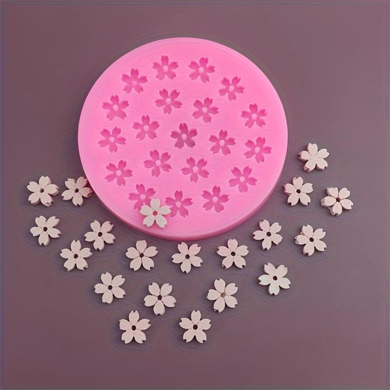 Mini Sakura Flower Fondant Mold (20 Cavities), Food-Grade Silicone Mold for Chocolate & Cake Decoration