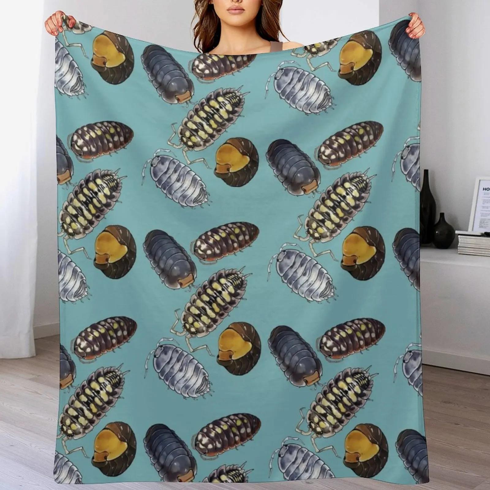 Isopods Throw Blanket Warm Comfortable Blanket Gift for Parents Friends 102x76cm(40x30in)