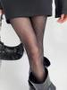 1 Pcs Rhombic White Rhinestone Decor Tights,Ultra-Thin Shiny Slim Fit Footed Black Pantyhose For Music Festival