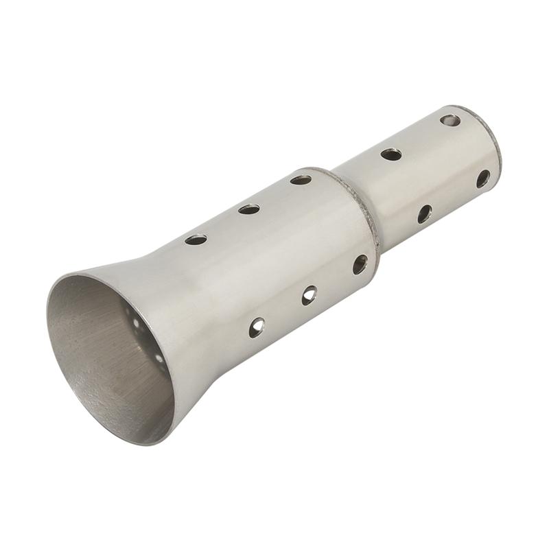 Universal 51mm Motorcycle Racing Exhaust Escape System Pipe Stainless Steel Muffler DB Killer Noise Reduction