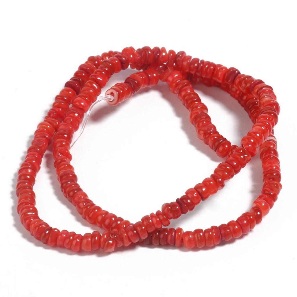 Freshwater Shell Flat Beads Heishi Round Loose Spacer Rondelle Beads for Jewelry Making DIY Mother of Pearl Shell Bracelets 15''