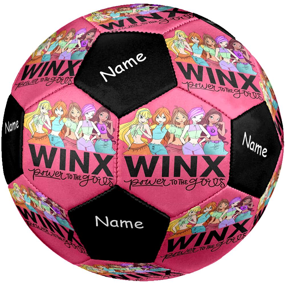 Custom Name Winx Club Theme Size 5 Soccer Ball, Suitable for Both Indoor and Outdoor Matches, a Gift Suitable for Everyone.