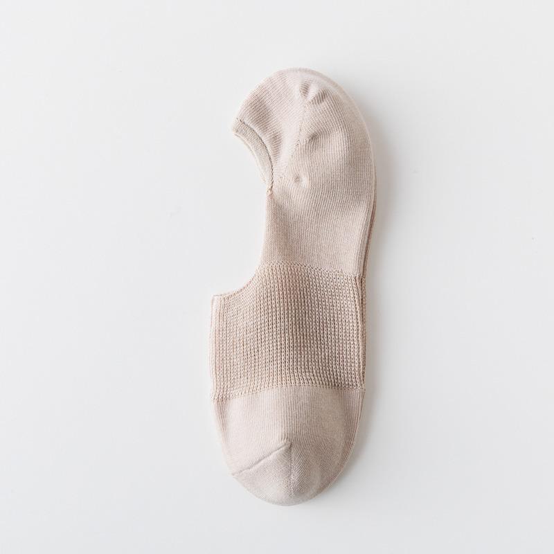 

Женские весенне-летние однотонные силиконовые носки, которые не спадают, дышащие, с неглубоким вырезом, невидимые 1 pair телесный