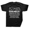 Engineer Humor Definition Architect T-Shirts Men Electrical Mechanical Computer Geek Pure Cotton Tees Short Sleeve T Shirts