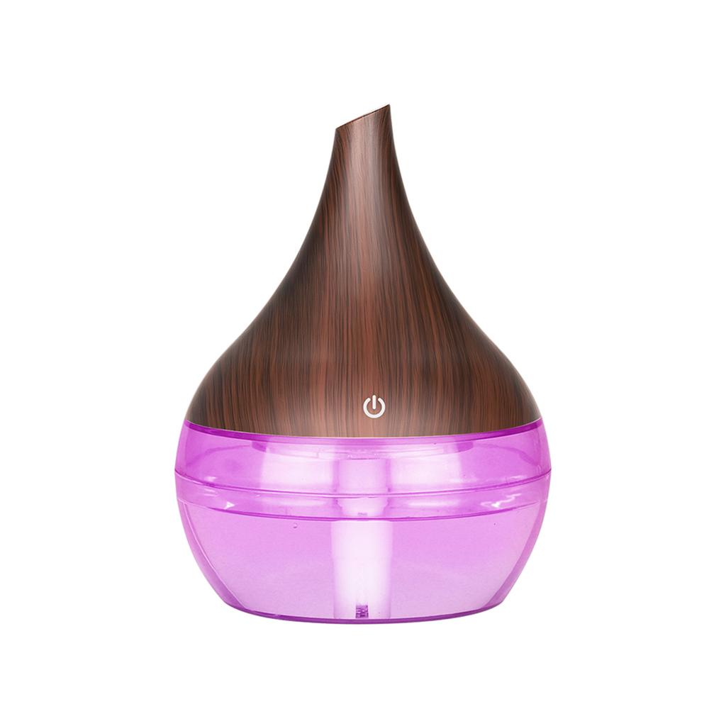 Air Humidifier Mini Ultrasonic USB Essential Oil Diffuser Purifier Aroma Anion 300ML Mist Maker for Home Car with LED Night Lamp
