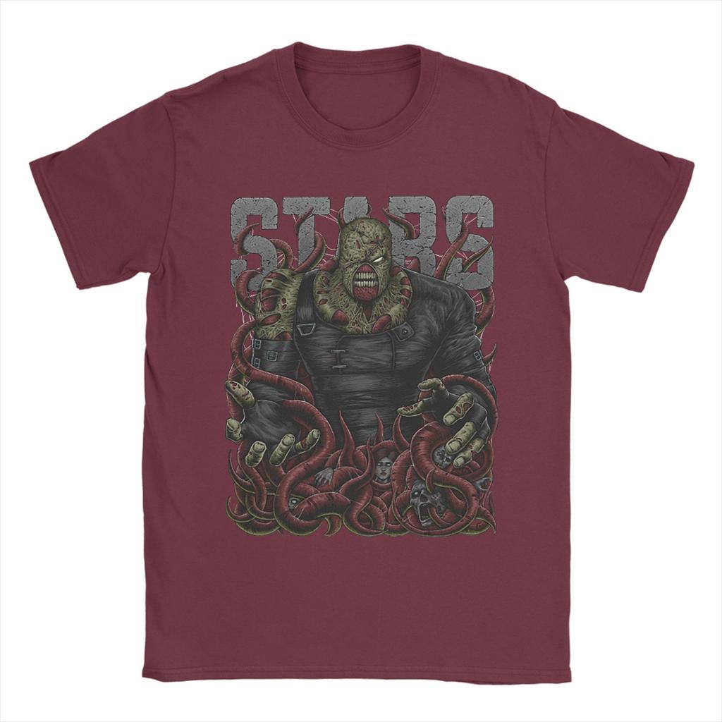Humorous Residents Evils Nemesis TShirt for Men Crew Neck 100 Cotton T Shirt Short Sleeve Tees 6XL Clothes