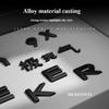 For Zeekr 9X Car Badge Blackened Tail Logo Sporty Modified Letters Body Decoration Supplies