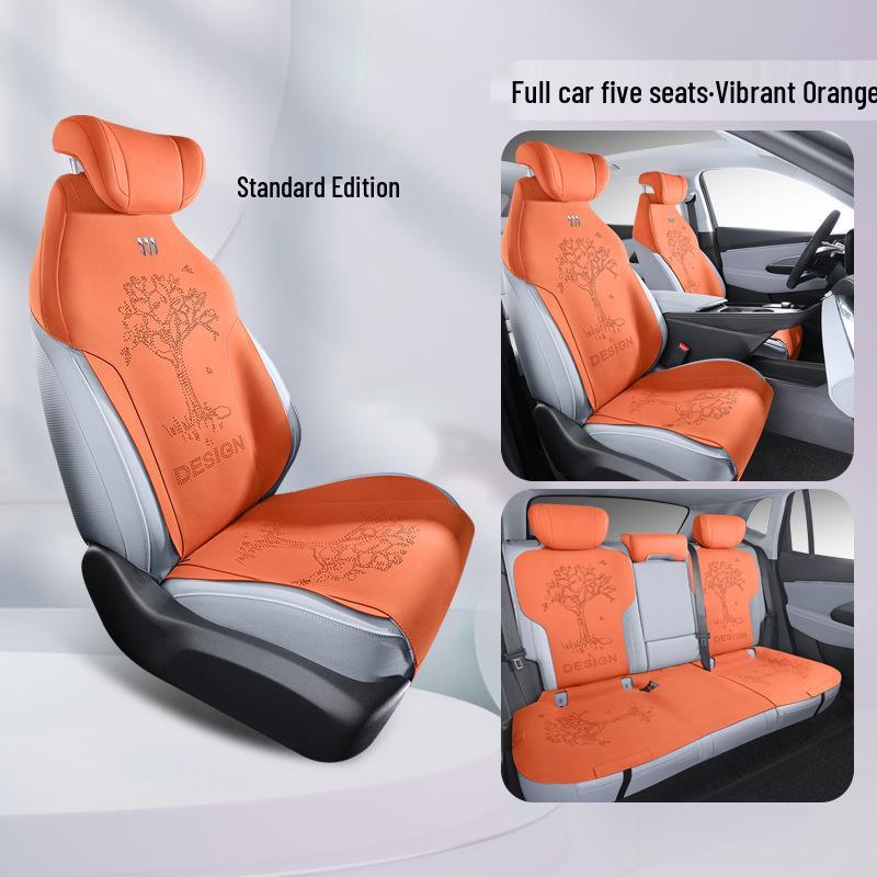 

Buick E5 Special Saddle Pad Breathable Seat Cover, Universal Four-Season Half-Wrapped Car Cushion