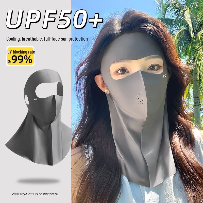Women s Ice Silk Full Face UV Protection Mask UPF50+
