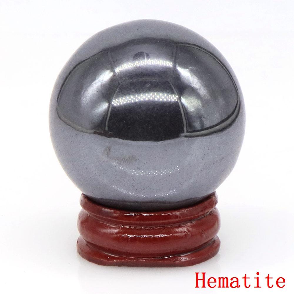 40mm Natursteine Amethyst Lapislazuli Reiki Heilkristalle Energie Chakra Massage Edelstein Kugel Heimdeko Handwerk Mit Ständer