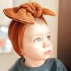 Vlasové doplňky Elastická vaflová tkanina Pokrývka hlavy pro dívky Big Bow Čelenka Baby Čelenka Bowknot Turban