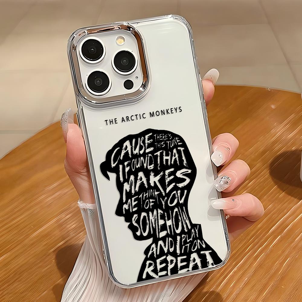 Fashion Black A-Arctic Monkeys Phone Case For iPhone 17 16e 16 15 14 13 12 11 mini Pro Max X XR XSMAX 8 7 Air Plus Soft Cover
