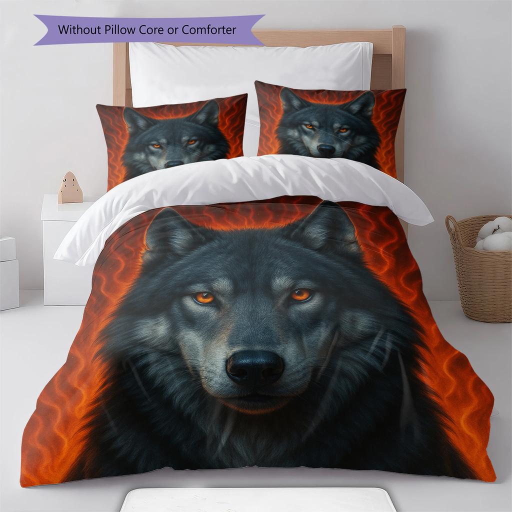 Cartoon Pattern Bedding Quilt Set Quilt Cover Pillowcase Home Decoration Birthday Gift (1 * Duvet Cover + 2 * Pillowcase, Without Core)
