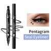 Double-headed Eyeliner Waterproof  Not Easy To Smudge  Pattern Seal Eyeliner Pen  Makeup