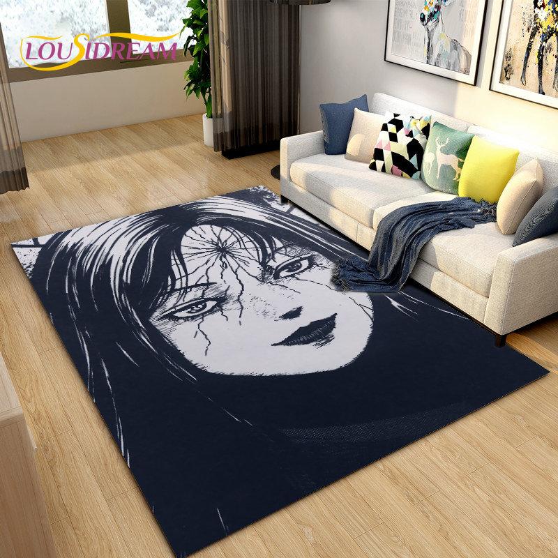 Junji Ito Tomie Kawakami Ghost  Area Rug Large,Carpet Rug for Living Room Bedroom Sofa Doormat Decoration,Kid Non-slip Floor Mat