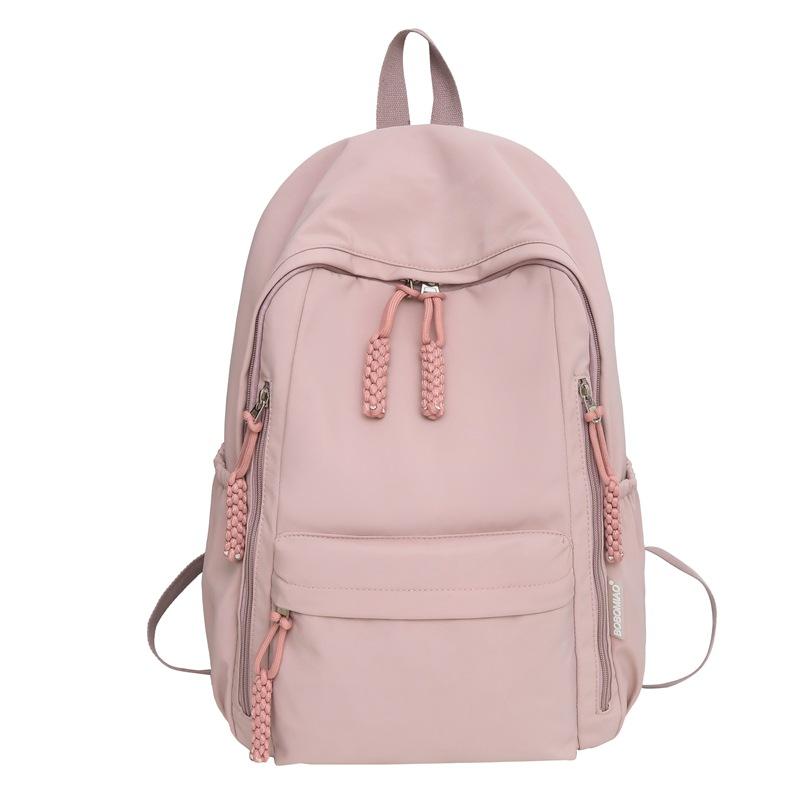 

ins schoolbag Harajuku Japanese new large-capacity college style backpack unisex couple student schoolbag розовый