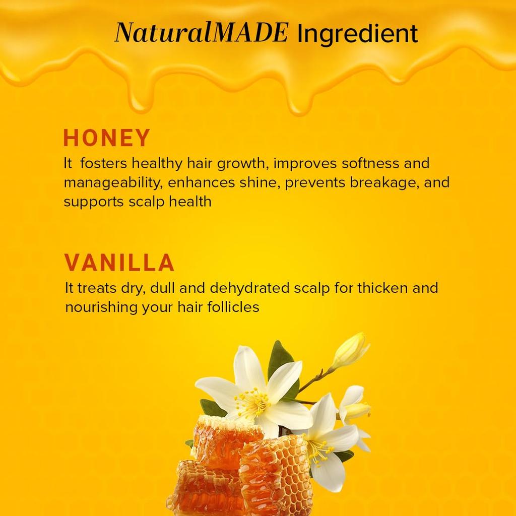 Khadi Natural Honey & Vanilla Hair Conditioner 210 Ml For Silky Shiny Smooth Hair All Hair Types Nourishing Care