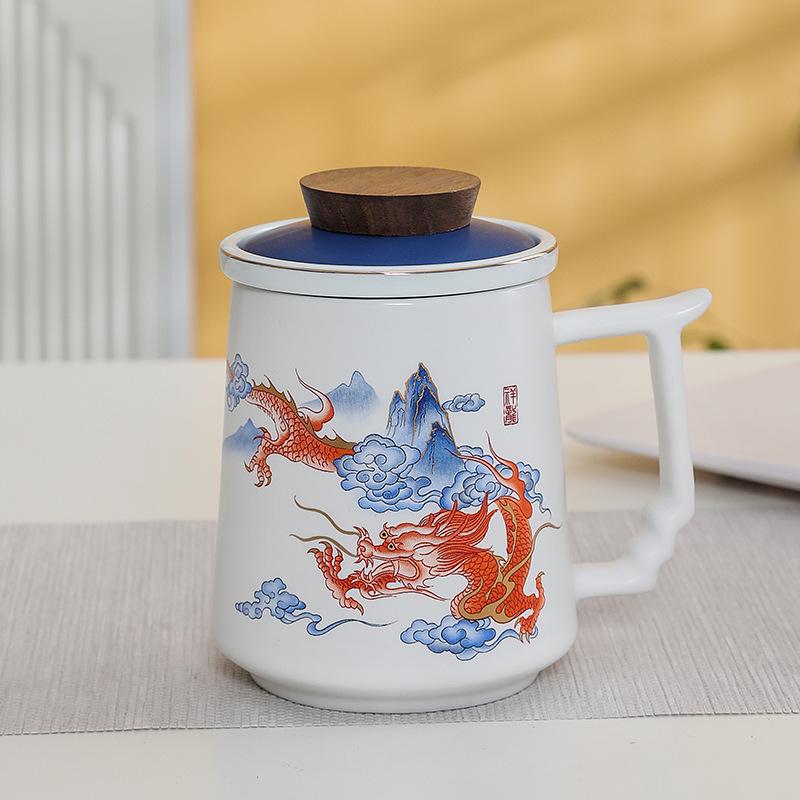 Premium Ceramic Mug with Custom Logo - Gift for Annual Company Event or Cultural Souvenir