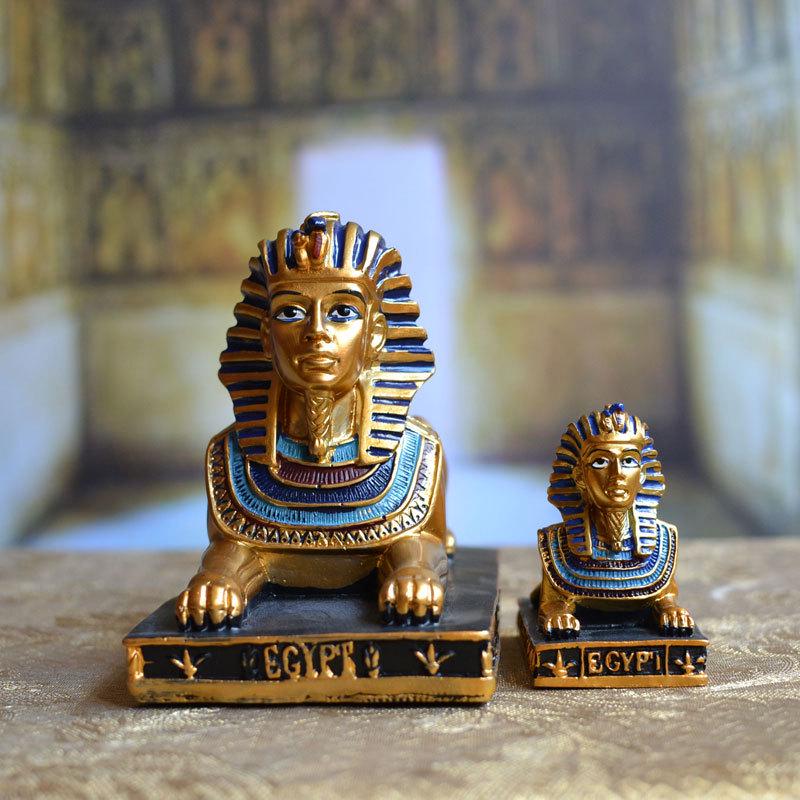 

Sphinx & Pyramids Architectural Model Desktop Ornament 5.5x2.5x4.5 cm