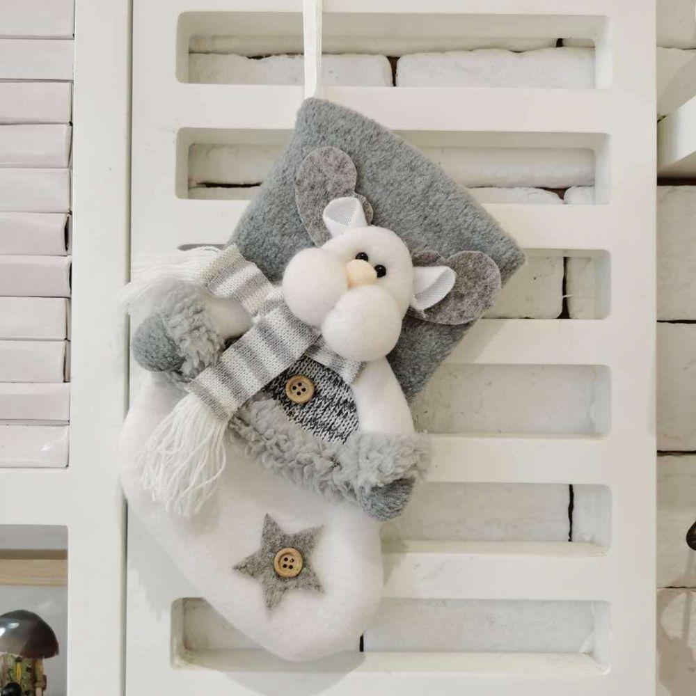 Gift Bag Sacks Deer Christmas Tree Decorations for Home Ornament Christmas Stocking Candy Bag