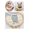 Cats Wedding Costume Princess Wedding Dress Bandana Collar with Delicate Lace Trim Ribbon Bowknot for Cats Only