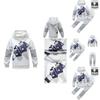 Dj Marshmallow Cosplay Costume For Kids Soft And Comfortable Hoodie Pants Mask Set
