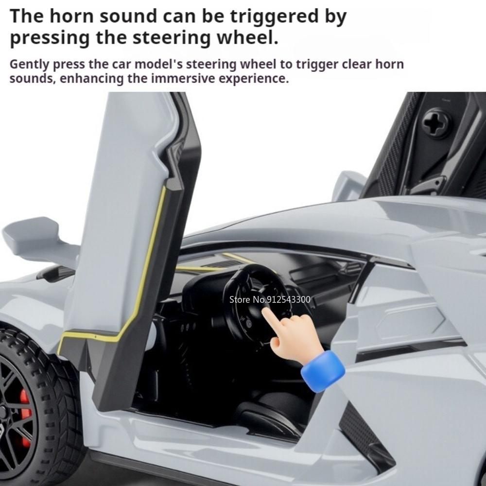 1:32 Revuelto Mansory Countach LBWK Model Toy Car Metal Body Rubber Tires High Simulation Vehicle Models Decorative Item