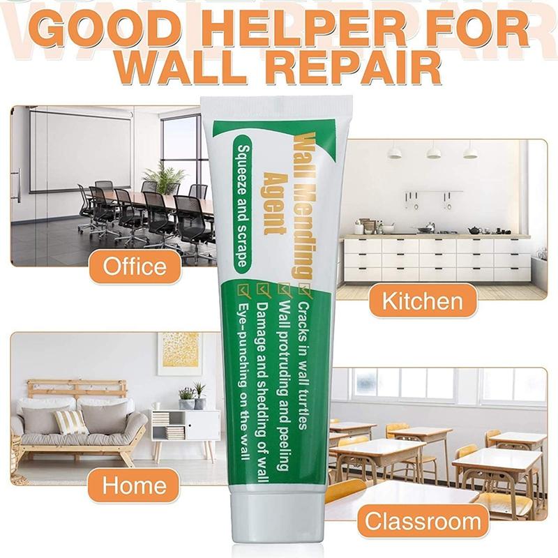NEW-2 Pack Wall Mending Agent, Drywall Repair Kit With Wall Surface Repair Scraper And Tips,Adhesive Drywall Repair Putty