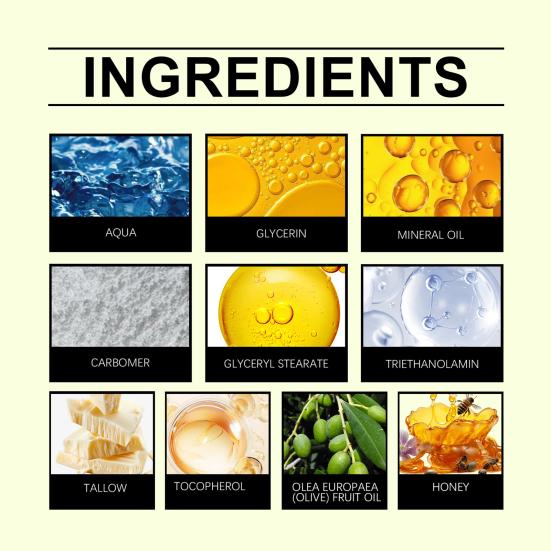 Beef Tallow Moisturizing Cream with Jojoba Oil Shea Butter Honey Lightweight Non-Greasy Daily Hydration Nourishing Skin Barrier Support for Face Skin