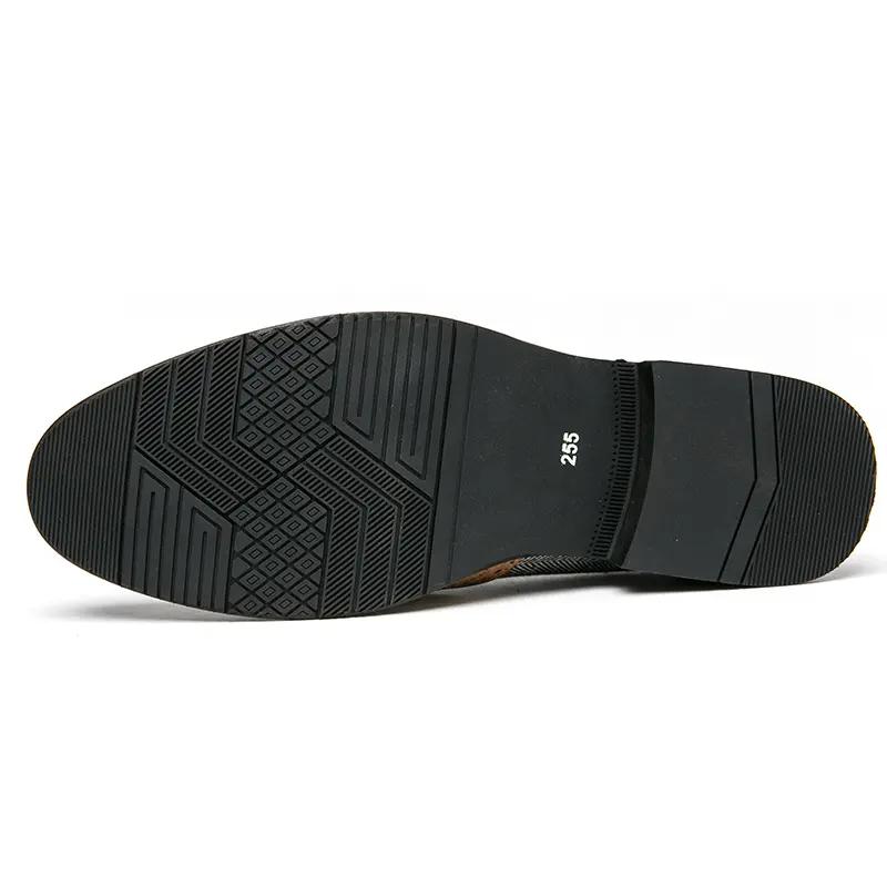 Muži Mokasíny Hnědé Šaty Boty se špičkou křídel Řízení Neformální Stylové Formální Kožené Plesové blejzry Taneční boty pro muže