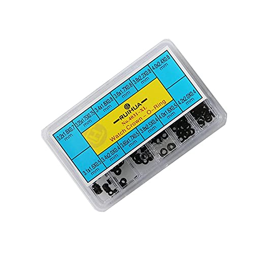 12 Assorted Sizes Replacement Waterproof Rubber O-Ring Gaskets Make for Watch Crown Parts