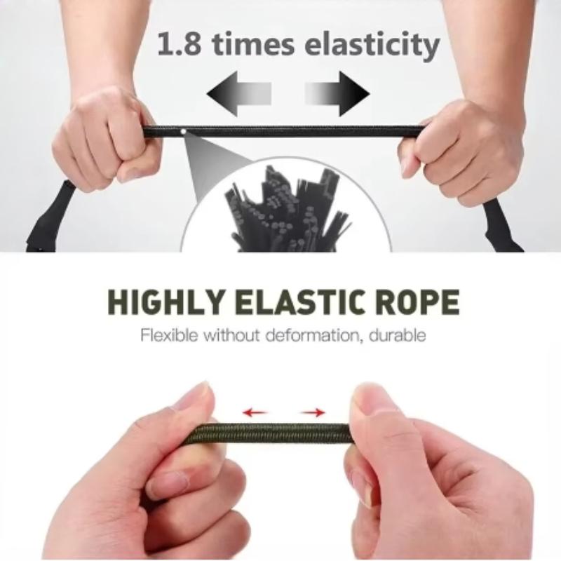 5PCS Elastic Lanyard Hook, Kayak Bike Luggage Packing Rope Camping Accessories, Multi-functional Hook