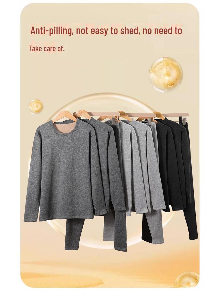 Heren Winter Thermisch Ondergoed Set - Verdikt met Velvet Voering voor Koudebescherming