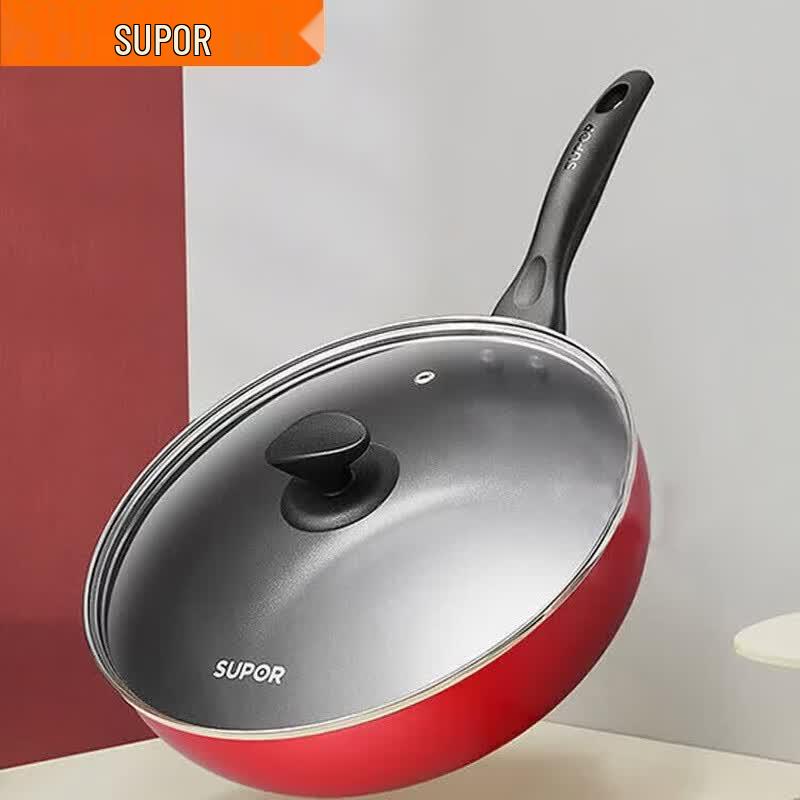 SUPOR VJ28RP03 28cm Non-Stick Frying Pan with Lid