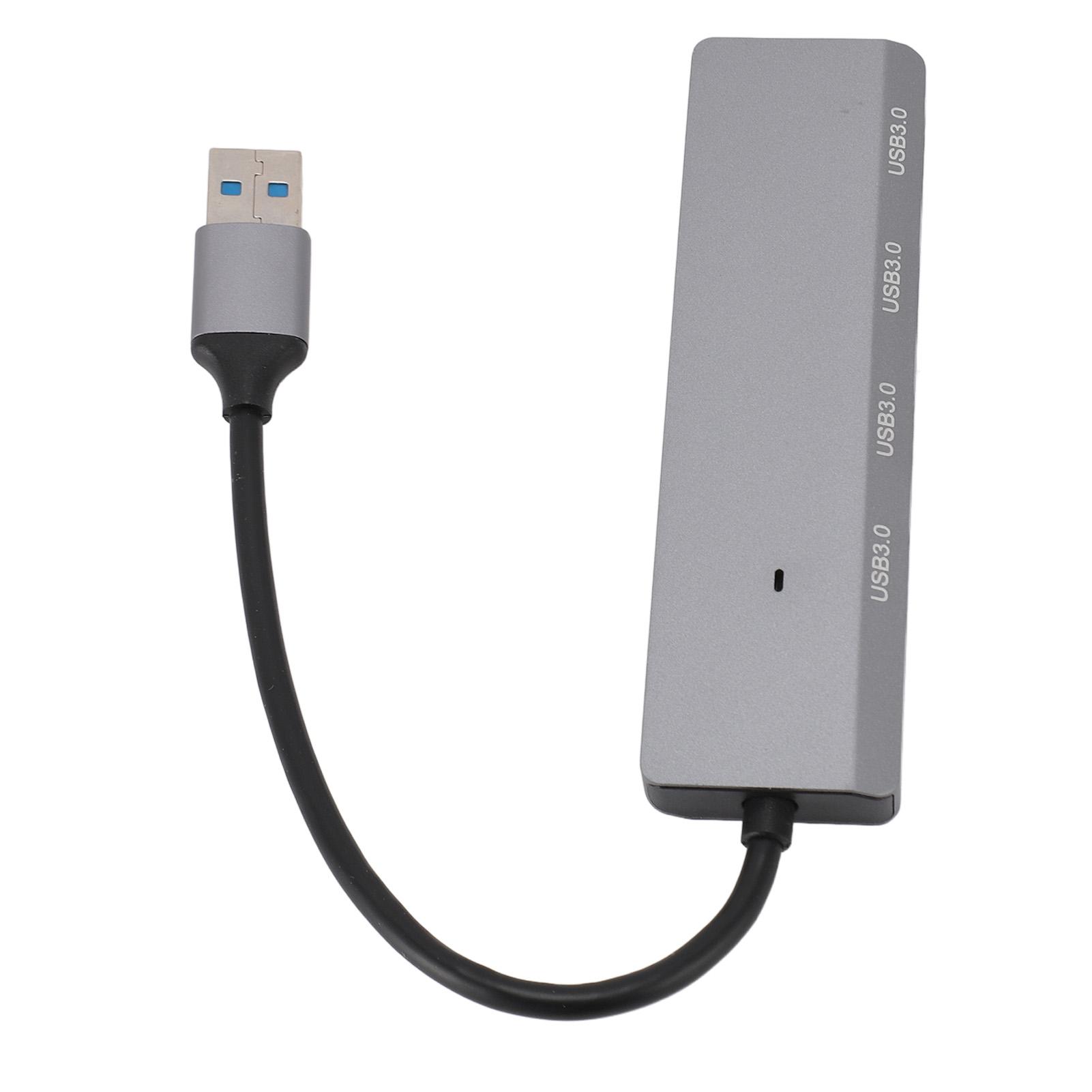 

4 Port USB 3.0 Hub 5Gbps Speed USB Multiport Adapter for Desktop Laptop Flash Drive HDD Printer PC Keyboard