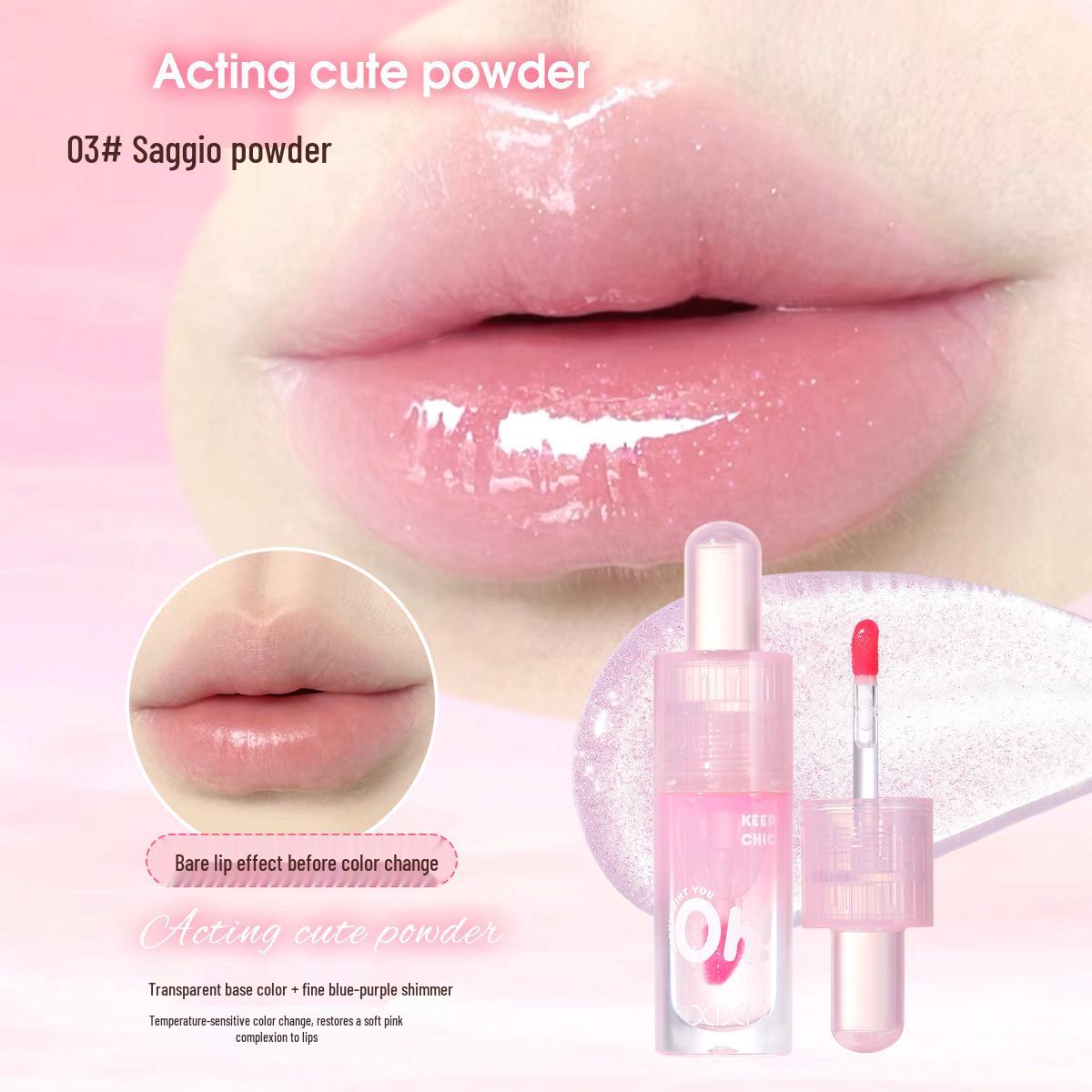 

XiXi Sea Water Lip Oil: Lightweight, Moisturizing, Naturally Enhances & Whitens Lips, Student-Friendly.