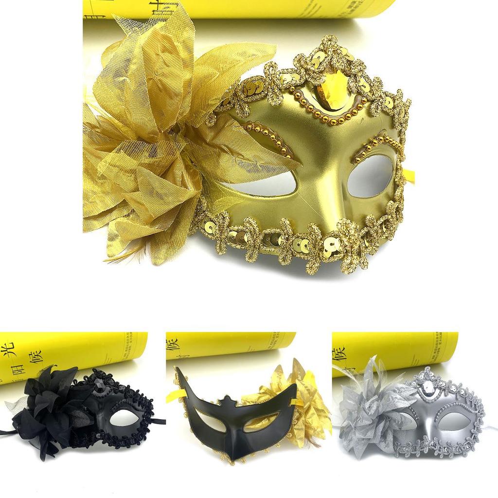 Halloween Costume Mask With Flower Decoration For Children And Adults Party Wear